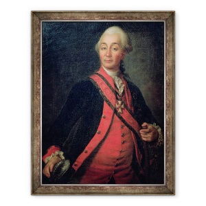 Tablou inramat - Dmitri Grigor'evich Levitsky - Portretul feldmaresalului Generalissimo, contele Aleksandr Vasilievici Suvorov 1729-1800, 70 x 90 cm