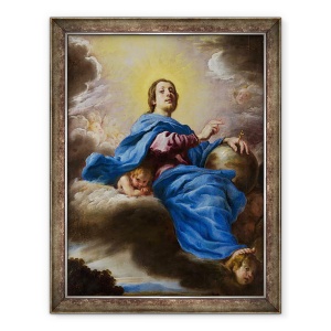 Tablou inramat - Domenico Fetti - Salvator Mundi, 60 x 80 cm