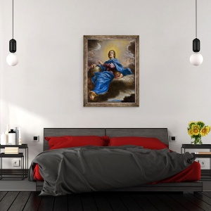 Tablou inramat - Domenico Fetti - Salvator Mundi, 60 x 80 cm - Img 3