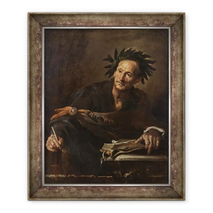 Tablou inramat - Domenico Fetti - Un poet din Antichitate, 50 x 60 cm