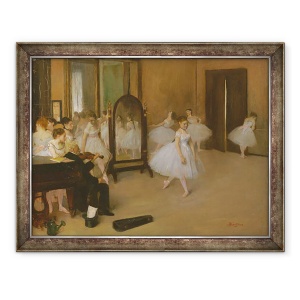 Tablou inramat - Edgar Degas - Clasa de dans II, 60 x 80 cm
