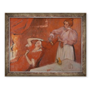 Tablou inramat - Edgar Degas - Pieptanarea parului La Coiffure, 60 x 80 cm