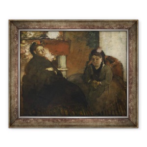 Tablou inramat - Edgar Degas - Portretul dnei. Lisle si dna. Loubens, 70 x 85 cm