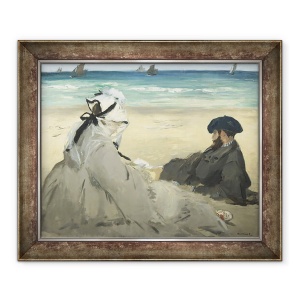 Tablou inramat - Edouard Manet - Pe plaja, 70 x 85 cm