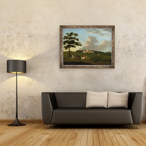 Tablou inramat - Edward Dayes - Bulwell Hall, 70 x 90 cm - Img 2
