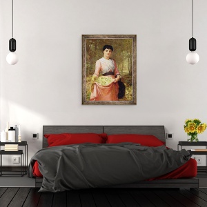 Tablou inramat - Edwin Longsden Long - Fiicele Imperiului nostru. Anglia, Primrose, 60 x 80 cm - Img 3