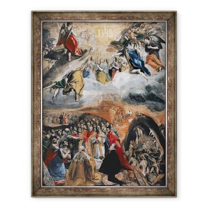 Tablou inramat - El Greco - Adorarea Numelui lui Isus, 60 x 80 cm