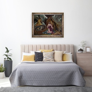 Tablou inramat - El Greco - Agonie in Gradina Ghetsimani, 60 x 80 cm - Img 3