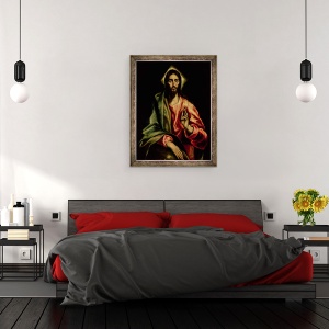 Tablou inramat - El Greco - Hristos binecuvantare, 60 x 80 cm - Img 3