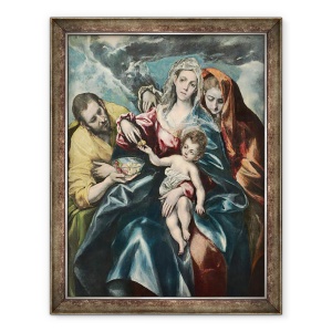 Tablou inramat - El Greco - Sfanta familie cu Maria Magdalen, 60 x 80 cm