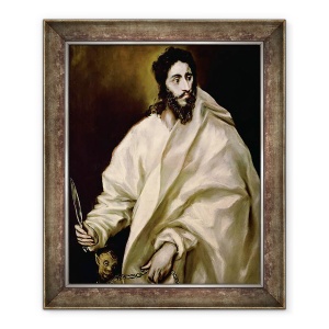 Tablou inramat - El Greco - Sfantul Bartolomeu, 50 x 60 cm