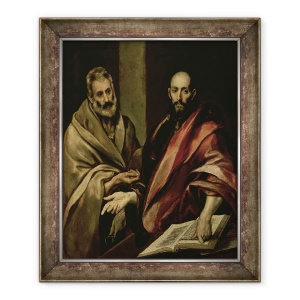 Tablou inramat - El Greco - Sfantul Petru si Sfantul Pavel, 50 x 60 cm