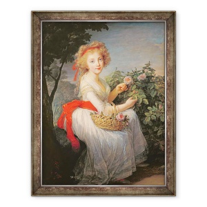 Tablou inramat - Elisabeth Louise Vigee-Lebrun - Portret De Marie-Christine De Bourbon-Napoli 1779-1849, 70 x 90 cm