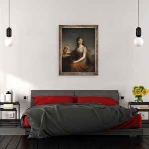 Tablou inramat - Elisabeth Louise Vigee-Lebrun - Portretul Annei Pitt, ca Hebe, 70 x 90 cm - Img 3