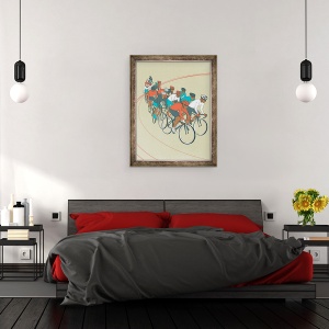 Tablou inramat - Eliza Southwood - Cursa de biciclete, 70 x 90 cm - Img 3