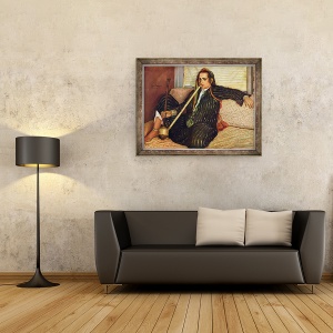 Tablou inramat - Emile Bernard - Smoking Haschich, 70 x 90 cm - Img 2