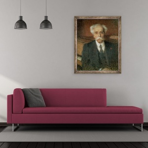 Tablou inramat - Ernest-Joseph Laurent - Gabriel Faure 1845-1924, 70 x 85 cm - Img 2