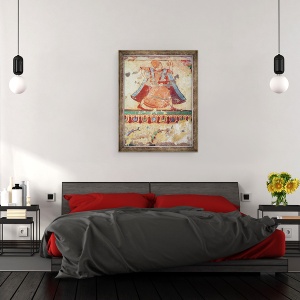 Tablou inramat - Etruscan - Dansatoare, din Mormantul Leilor, 70 x 90 cm - Img 3