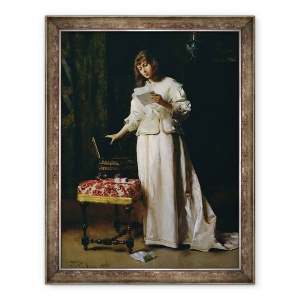 Tablou inramat - Federigo Andreotti - Scrisoarea de dragoste, 60 x 80 cm