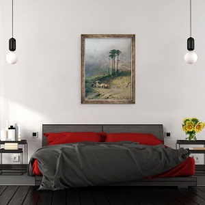 Tablou inramat - Fedor Aleksandrovich Vasiliev - in Muntii Crimeei, 60 x 80 cm - Img 3