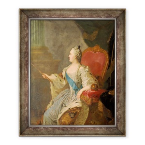 Tablou inramat - Fedor Stepanovich Rokotov - Ecaterina cea Mare, 50 x 60 cm