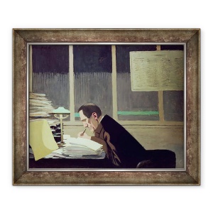 Tablou inramat - Felix Edouard Vallotton - Felix Feneon 1861-1944 la La Revue Blanche, 70 x 85 cm