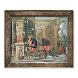 Tablou inramat - Ferdinand van Kessel - Alegorie din America, 50 x 60 cm