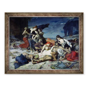 Tablou inramat - Fernand Cormon - Moartea lui Ravana, 70 x 90 cm