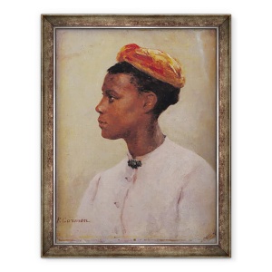 Tablou inramat - Fernand Cormon - Negresa tanara, 60 x 80 cm