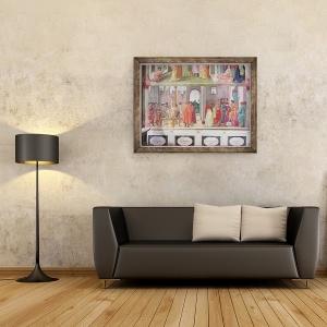 Tablou inramat - Filippino Lippi - Disputa cu Simon Mago si Rastignirea Sfantului Petru, 60 x 80 cm - Img 2