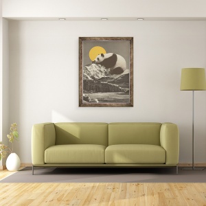 Tablou inramat - Florent Bodart - Panda lui Panda in munti, 60 x 80 cm - Img 2