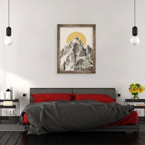 Tablou inramat - Florent Bodart - Peisaj montan II, 70 x 90 cm - Img 3