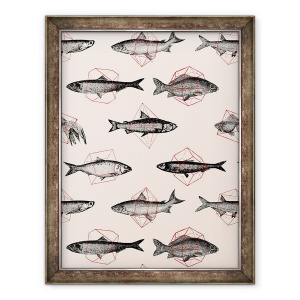 Tablou inramat - Florent Bodart - Pesti in Geometrica, 60 x 80 cm