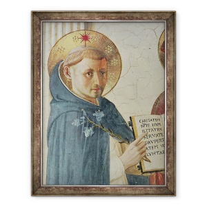 Tablou inramat - Fra Angelico - Madonna delle Ombre, detaliu al St. Dominic, 70 x 90 cm
