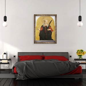 Tablou inramat - Francesco del Cossa - St Lucy, 60 x 80 cm - Img 3