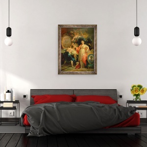 Tablou inramat - Francisco Jose de Goya y Lucientes - Alegorie a orasului Madrid, 60 x 80 cm - Img 3