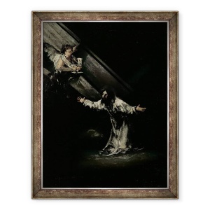 Tablou inramat - Francisco Jose de Goya y Lucientes - Hristos pe Muntele Maslinilor, 70 x 90 cm