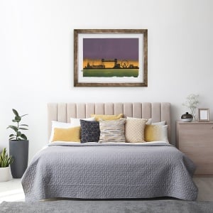 Tablou inramat - Francois Domain - Sunset pe Londra, 70 x 90 cm - Img 3