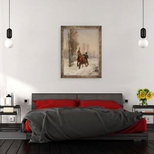 Tablou inramat - Francois Duyck - Sanie, 60 x 80 cm - Img 3