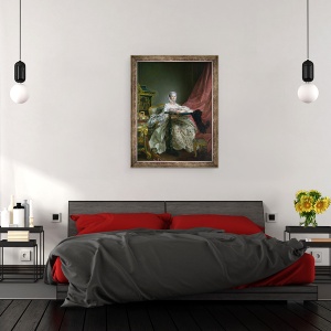 Tablou inramat - Francois-Hubert Drouais - Madame de Pompadour, 60 x 80 cm - Img 3