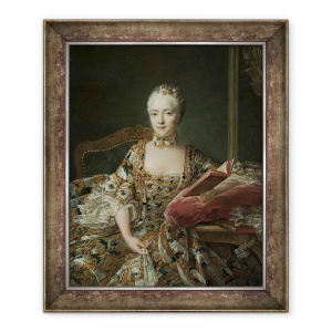 Tablou inramat - Francois-Hubert Drouais - Portretul Marchizei dAguirandes, 70 x 85 cm