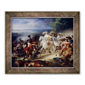 Tablou inramat - Francois Joseph Heim - Batalia de la Rocroy, 19 mai 1643, 50 x 60 cm