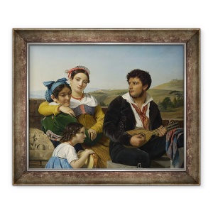 Tablou inramat - Francois Joseph Navez - Grup Muzical, 50 x 60 cm