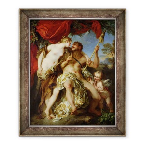 Tablou inramat - Francois Lemoyne - Hercule si Omphale, 50 x 60 cm