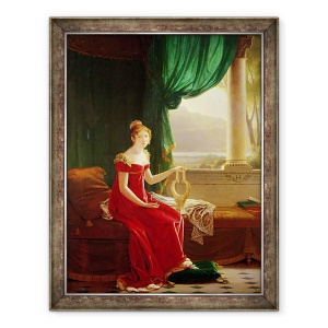 Tablou inramat - Francois Richard Fleury - Hortense de Beauharnais 1783-1837, 60 x 80 cm