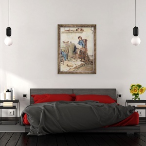 Tablou inramat - Frank Richards - Teme pentru acasa, 60 x 80 cm - Img 3