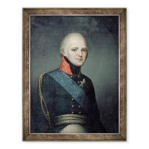 Tablou inramat - Franz Gerhard von Kugelgen - Portretul imparatului Alexandru I 1777-1825, 60 x 80 cm