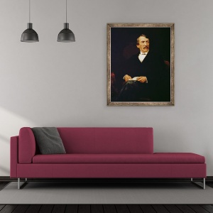 Tablou inramat - Frederick Havill - Portret De Livingstone 1813-1873, 50 x 60 cm - Img 2