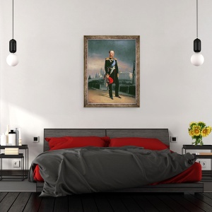 Tablou inramat - G. Botmann - Portretul imparatului Alexandru al II-lea 1818-81, 60 x 80 cm - Img 3