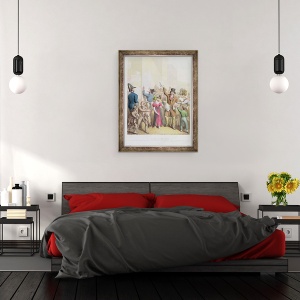 Tablou inramat - Georg Emanuel Opitz - Afisele din Tableau de Paris, 60 x 80 cm - Img 3